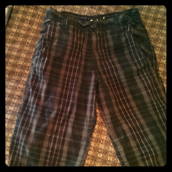 Nice plaid Bermuda shorts.