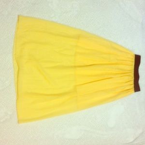 Fun bright yellow maxi skirt