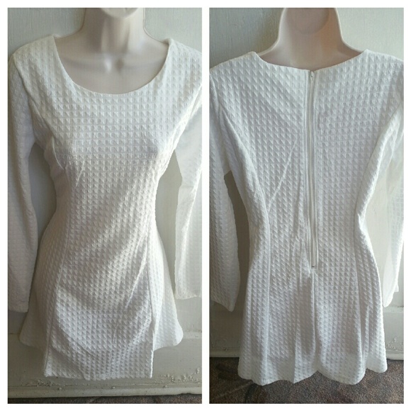 White Fit and Flare Dress - Picture 2 of 2