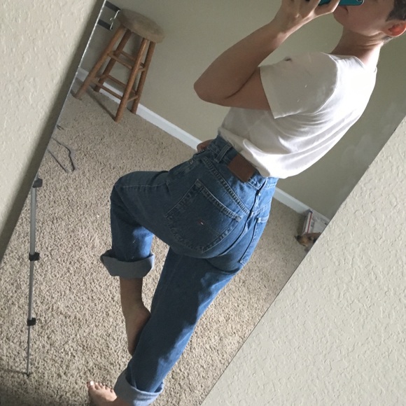 poshmark mom jeans