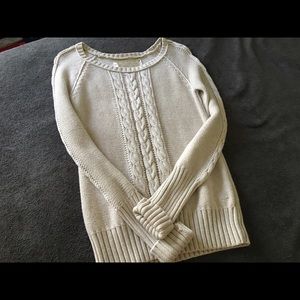 Cream knit sweater