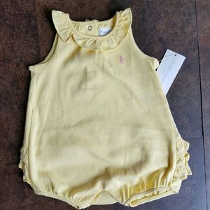 Ralph Lauren Baby Girl Romper Ruffle bottom