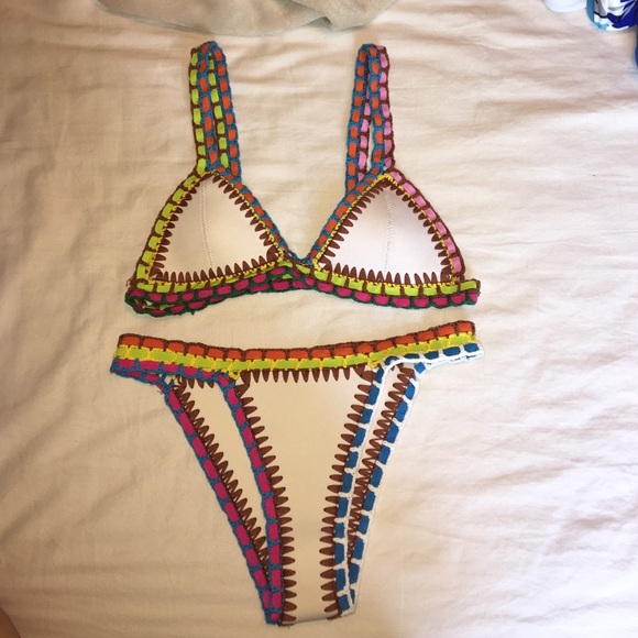 Cute white bathing suit