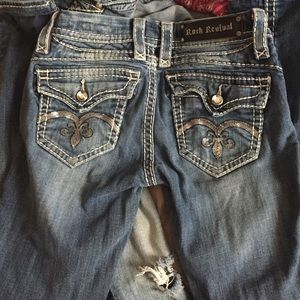 Size 26 straight leg rock revival jeans