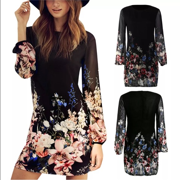 Spring flowers dress - Picture 2 of 2