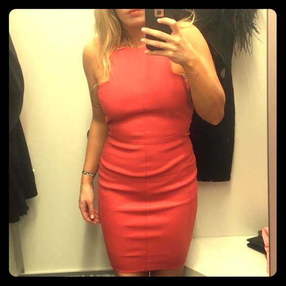 Elizabeth and James leather Claire dress sz 4