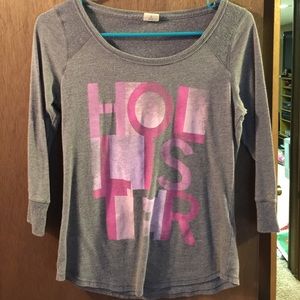 hollister 3/4 sleeve shirt
