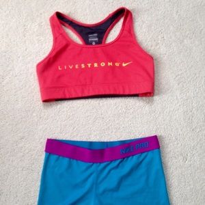 Nike Pro "livestrong" sports bra