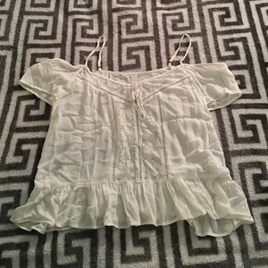 Flowy off he shoulder white top