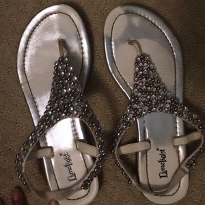 Bejeweled sandals