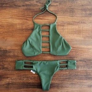 Olive Padded Bikini Set
