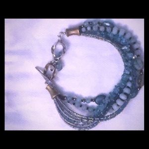 Turquoise and blue stone bracelet