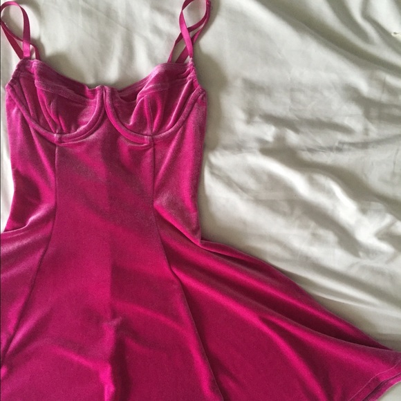 Magenta skater dress