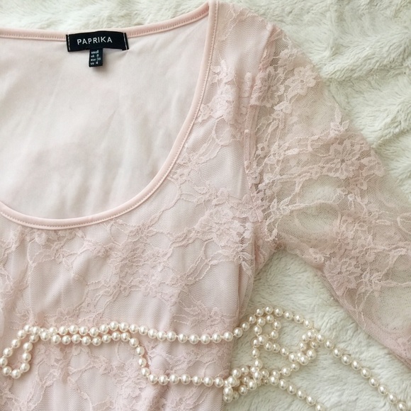 ASOS Lace Top Skater Dress - Picture 2 of 4