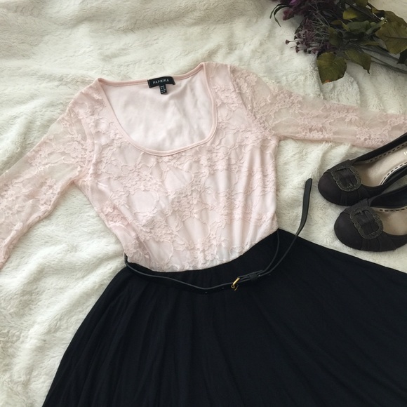 ASOS Lace Top Skater Dress - Picture 3 of 4