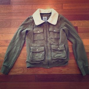 Volcom bomber zip up women's size XS