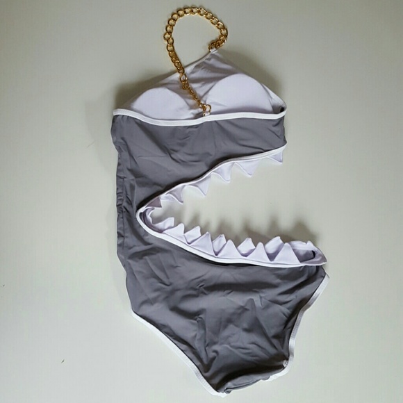 Shark Bite Bathing Suit - Picture 2 of 4