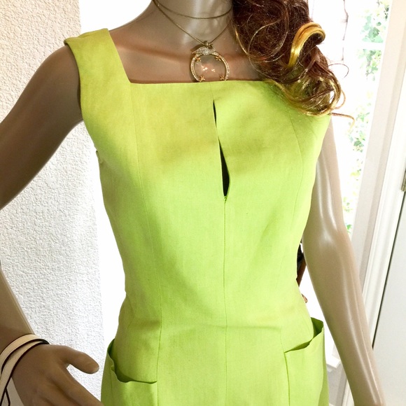 🌟HOST PICK🌟Modern Lines Linen Bergdorf  Dress - Picture 4 of 4