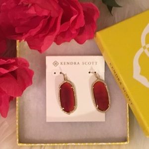 Kendra Scott Elle earrings in Carnelian