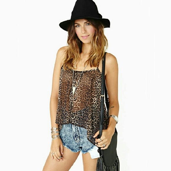 Make me an offer! Asymmetrical Leopard Cami