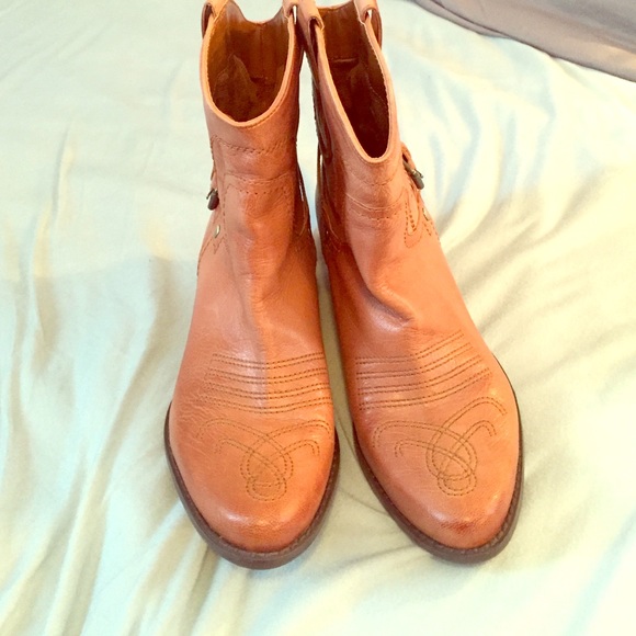 Brown Franco Sarto Ankle Boots