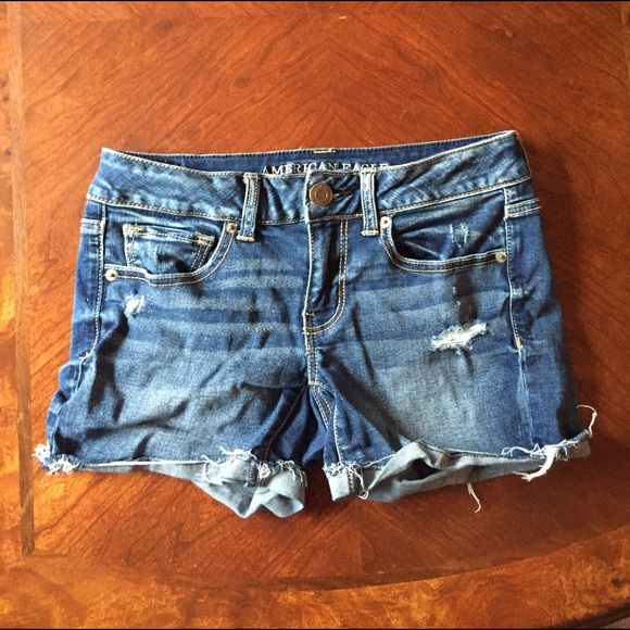 American Eagle Distressed Jean Shorts