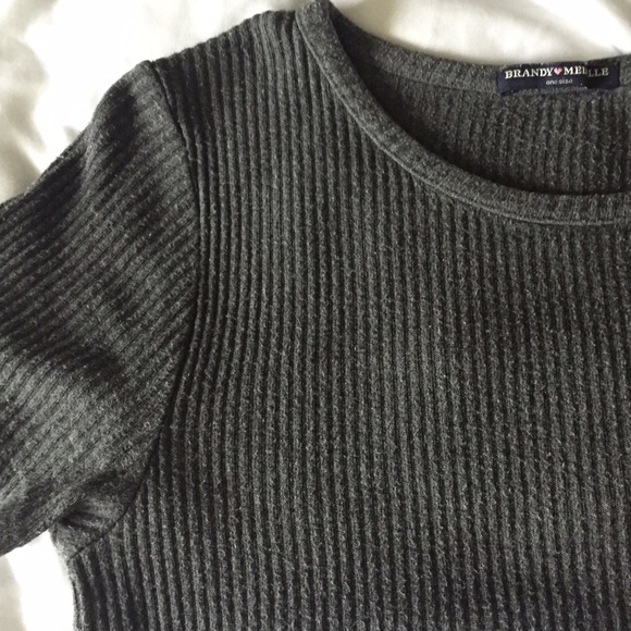 Ribbed crop top - Picture 1 of 2