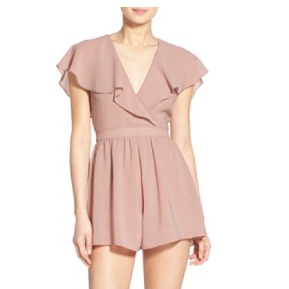 ASTR flutter cape romper