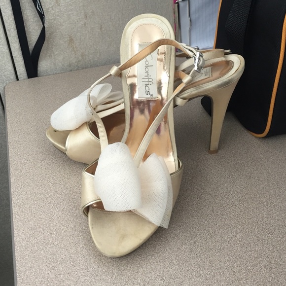 Formal dress open toed heels