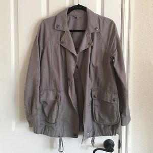 Rubbish Gray Cotton Lightweight Jacket