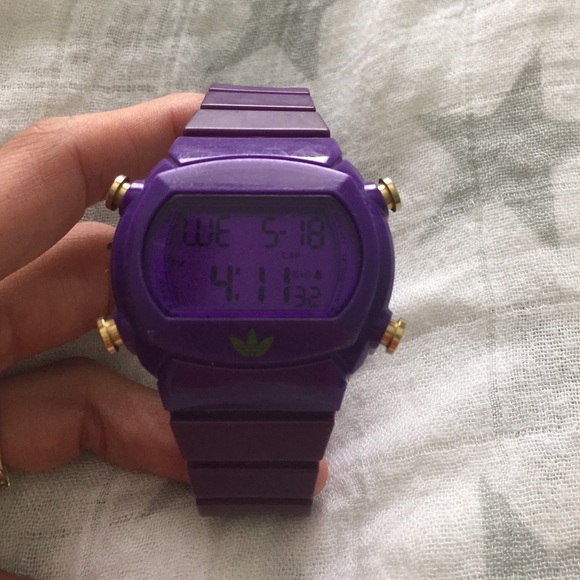 Bad ass purple Adidas watch