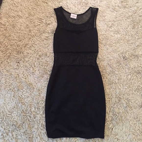 Black and sheer dress