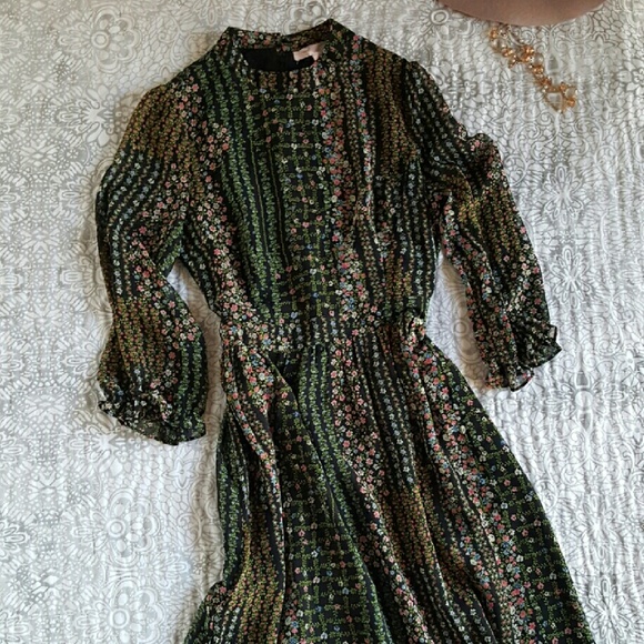 Floral Midi Dress XS NWOT