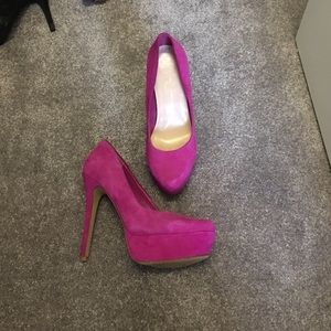 Hot pink Jessica Simpson high heels