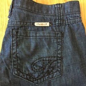 Frankie B Black F Stitched Pockets