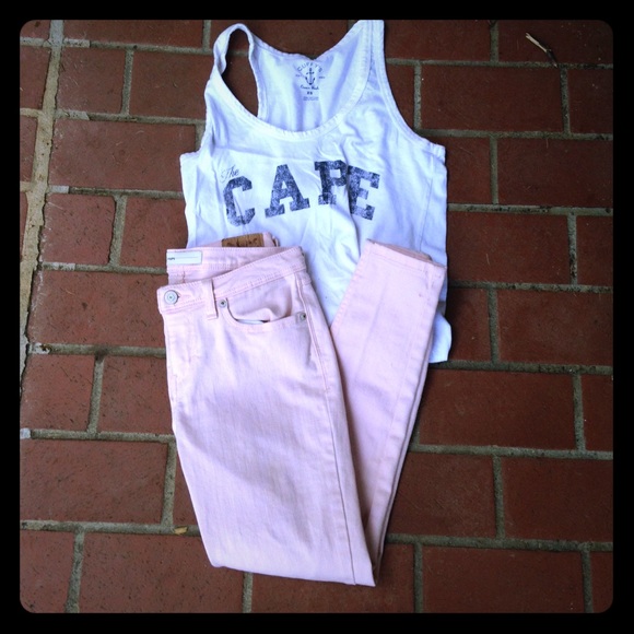 Light pink jeans