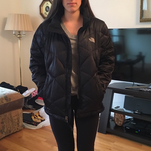 Black north face winter jacket