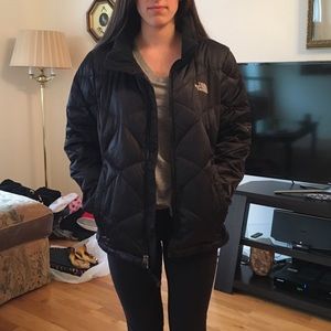 Black north face winter jacket