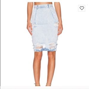 One teaspoon denim skirt