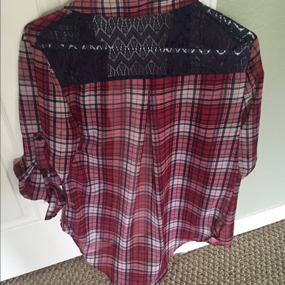 Plaid button up - Picture 2 of 3