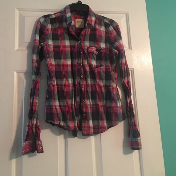 Hollister plaid shirt