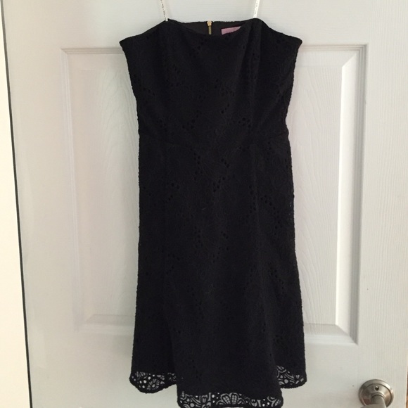 EUC Black Strapless Lilly Pulitzer Dress