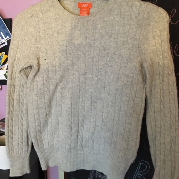Cable knit sweater