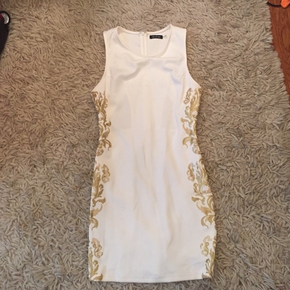 White mini dress