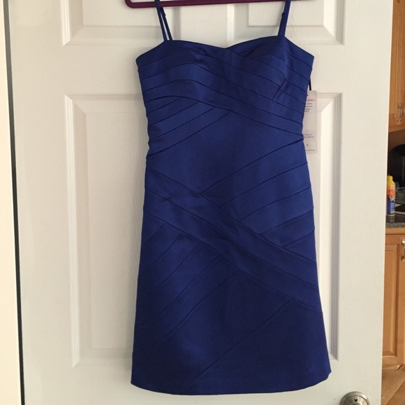 NWT Spaghetti Strap Blue Dress