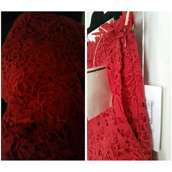 $2200 New VALENTINO Dress Shorts Lace Sz 40 Red - Picture 4 of 4