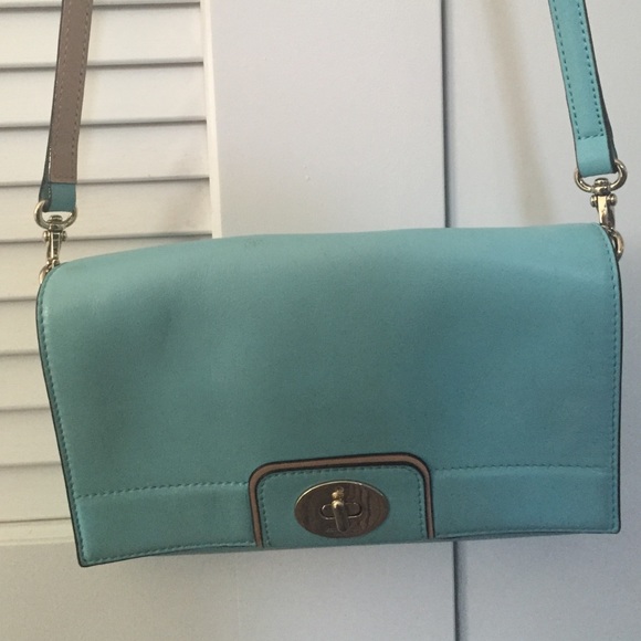 Kate spade robin's egg blue cross body purse