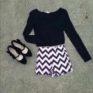 Chevron shorts
