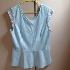 Short sleeve peplum