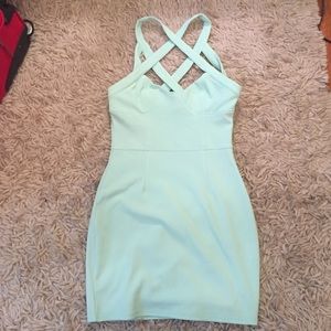 Mint green dress